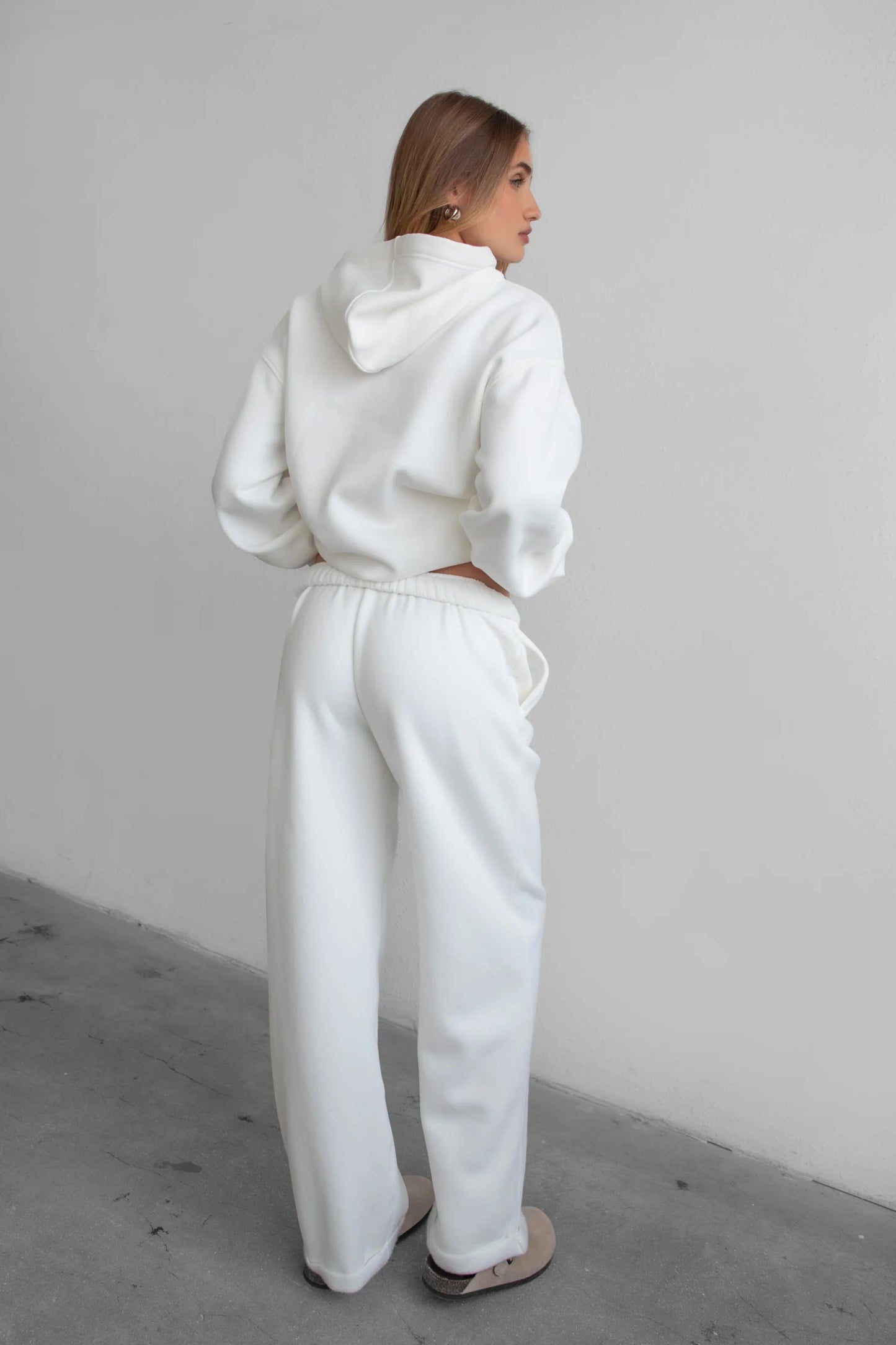 Bianca Cloud Fleece Wide Leg Sweatpants