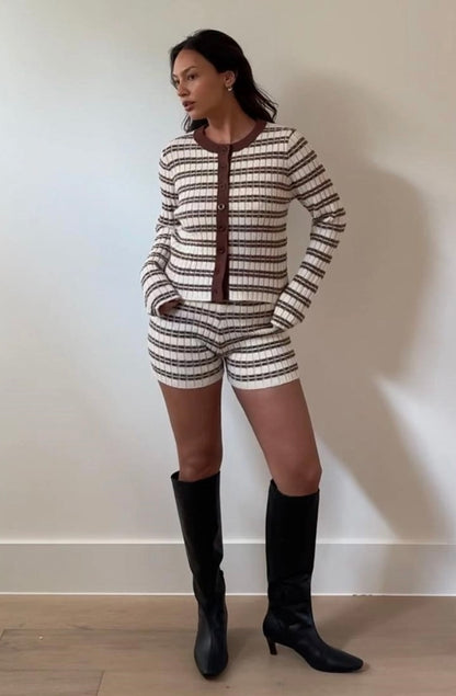 Eloise Stripe Knitted Set